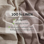 LBRO2M 100% Pure Linen Sheet Set Deep Pocket Up to 16" Bed Sheets Sets - Image 3