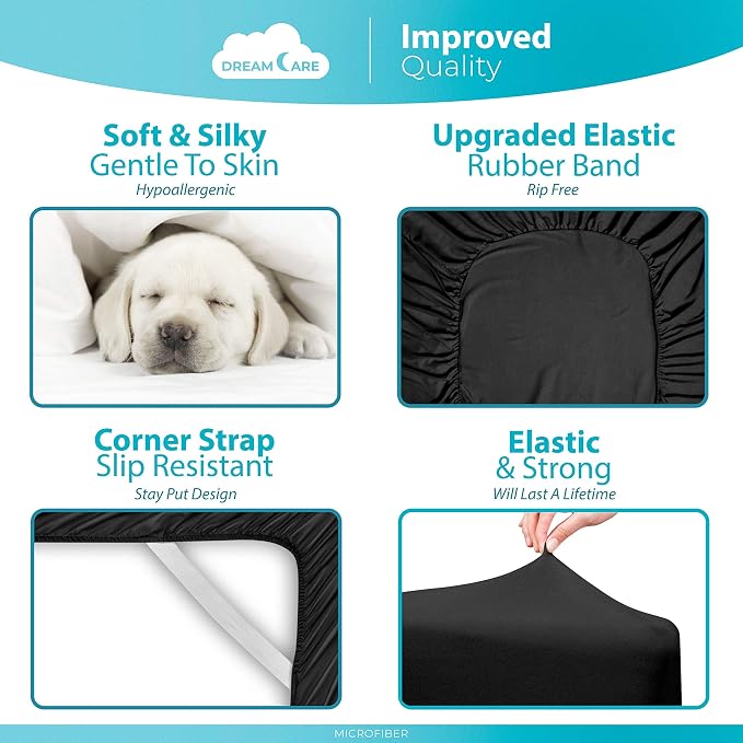 DREAMCARE King Fitted Sheet Only - Image 6