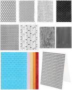 FIVEIZERO 8 Pcs Vintage Embossing Folders by FIVEIZERO