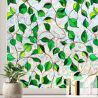 Kromapolis Window Privacy Film, Decorative Rainbow Stained Glass Window Clings by Kromapolis