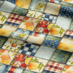 Patchwork Cotton Fabric Panel 61 x 36.6 Inches, Lemon Fruit Quilt Style Pattern - Image 5