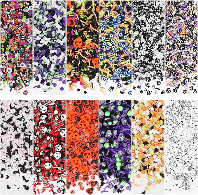 DIYASY 180g Fake Halloween Sprinkles, 6.35oz Non-Edible Polymer Clay Slices | - Image 7