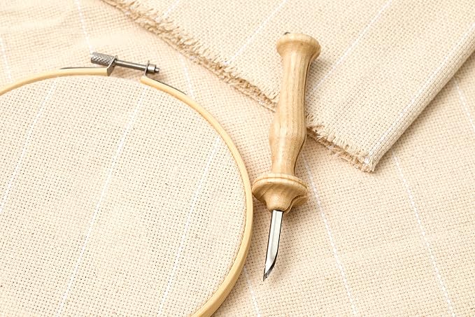 Monks Cloth Punch Needle Fabric – 60" Wide, 1 Yard Length, 100% Cotton Punch - Image 6