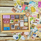 Prstincol 300 Pcs Vintage Travel Stickers Ticket Stickers - Image 2