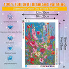 Ausanrl Wild Flowers Square Diamond Painting Kits - Image 5