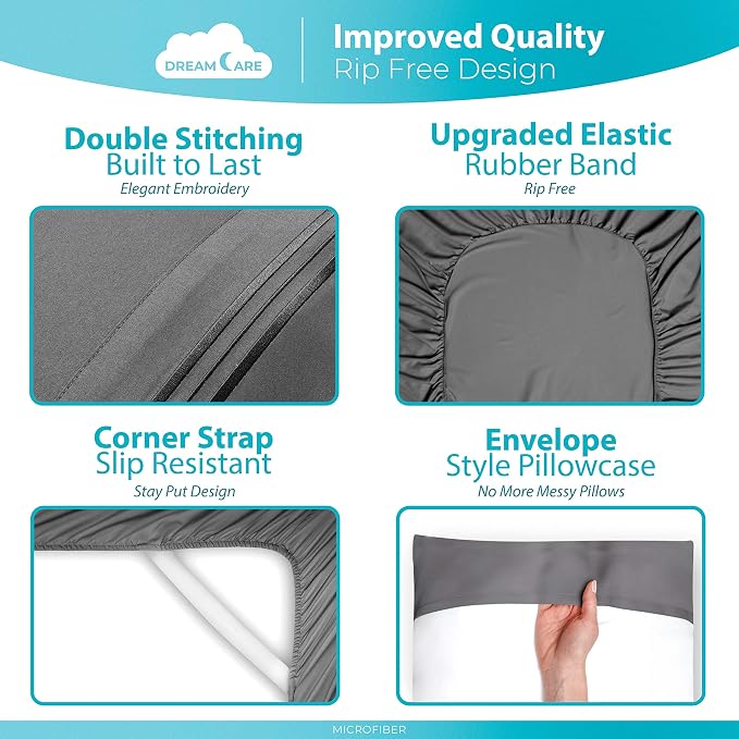 DREAMCARE Queen Sheet Set - Image 6