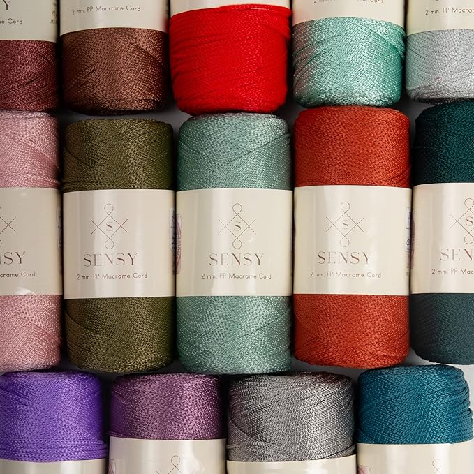 Sensy Premium 2mm 251 Yards Polyester Rope 100% Polypropylene Cord Macrame Cord - Image 5