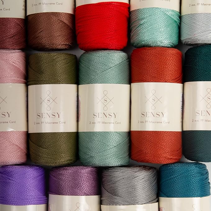 Sensy Premium 2mm 251 Yards Polyester Rope 100% Polypropylene Cord Macrame Cord - Image 5