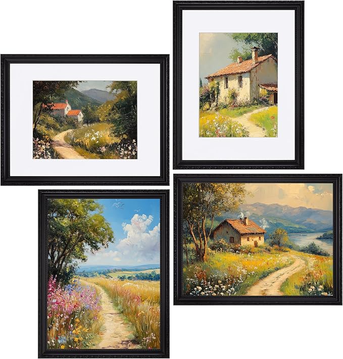 eletecpro 12x16 Vintage Picture Frame, Glass Cover, Horizontal or Vertical - Image 7