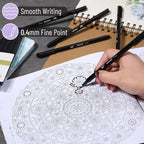 Mr. Pen- Black Fineliner Pens, 12 Pack, 0.4mm Fine Point | Smooth Bible - Image 3