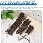 PATIKIL 25 Pcs 8inch Wood Log Sticks, 0.2-0.31inch in Diameter Natural Driftwood - Image 4