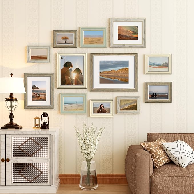 Vittanly 8x10 Picture Frame Set of 4, Vintage Photo Frame - Image 2