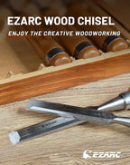 EZARC 6 Pieces Wood Chisel Tool Sets Woodworking Carving Chisel Kit - Image 5