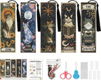 NEGEKFKX 5 Pcs Tarot Cross Stitch Bookmark Kit by NEGEKFKX