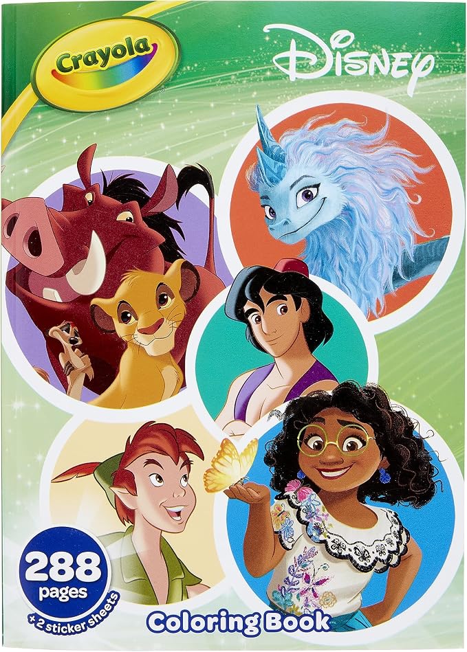 Crayola Coloring Book, Big Book of Disney Animation, 288 Coloring Pages by Crayola