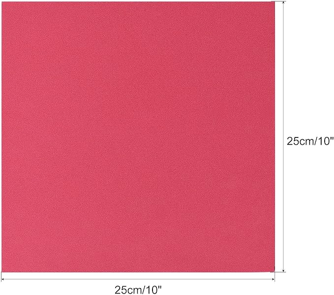 uxcell Red EVA Foam Sheets 10 x 10 Inch 10mm Thickness - Image 2