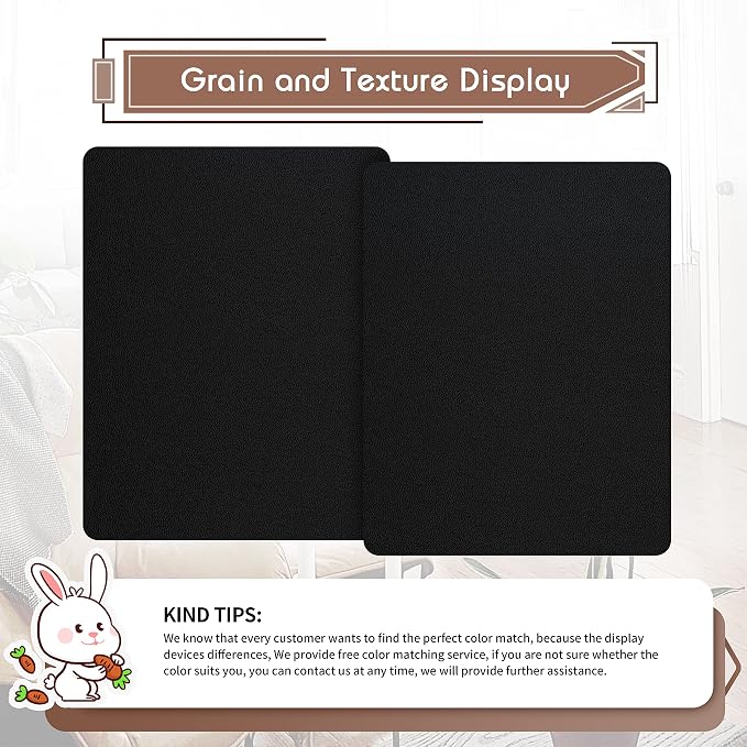 KING MOUNTAIN Leather Repair Patch, 2 Packs 9 x 11 Inches self Adhesive Leather - Image 2