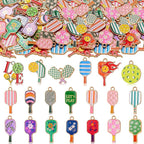 100 Pcs Sport Charms Bulk for Jewelry Making Football Soccer Volleyball by Trnayi