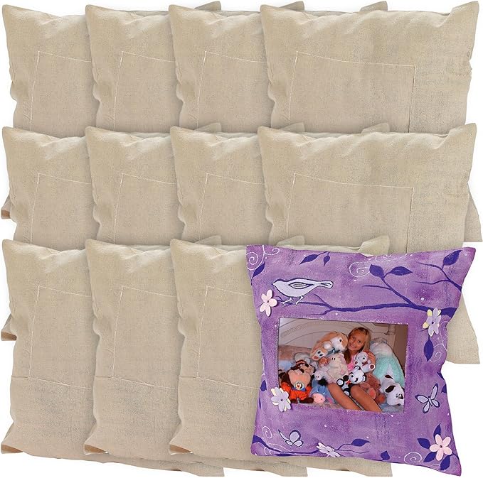 Fun Express Throw Pillow Covers, Cotton Square, by FunExpress