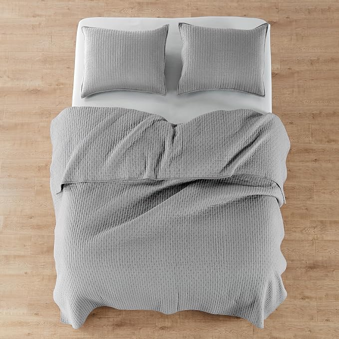 Levtex Home Cross Stitch Reversible Twin XL/Twin Quilt Set and 1 Pillow Sham - Image 9