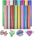 Tintnut Colorful Glitter Heat Transfer Vinyl, easy cut & weed, stretch washable by Tintnut