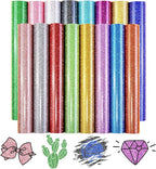 Tintnut Colorful Glitter Heat Transfer Vinyl, easy cut & weed, stretch washable by Tintnut