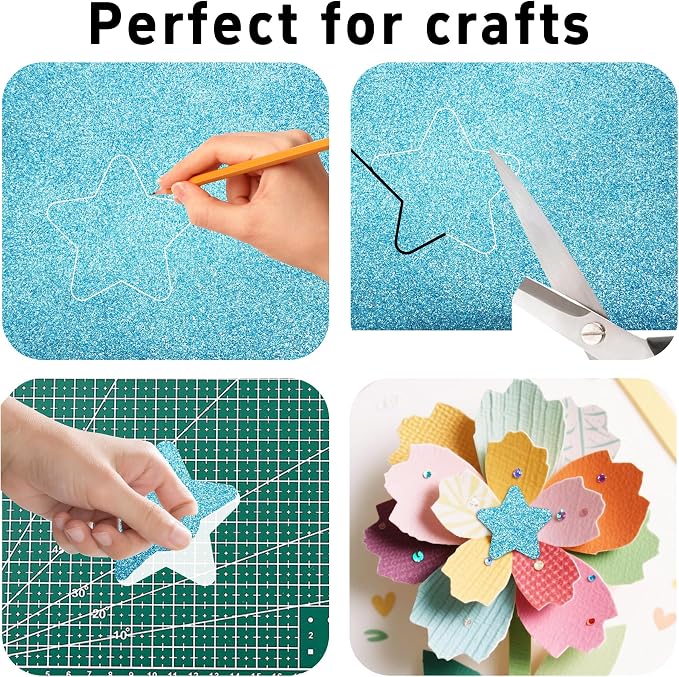 pson 10Pcs 7.8 x 11.8 Inch Shiny Self-Adhesive EVA Foam Sheets - Image 4