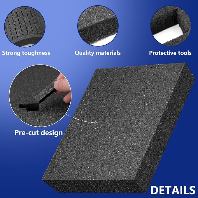 DECOHS 6 Pcs Pick Apart Foam Insert- 2 Sizes Pick and Pluck Foam- Pluck Pre - Image 3