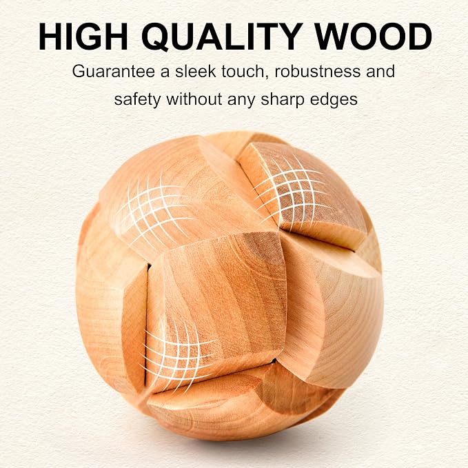 16 PCS Metal & Wooden Brain Teaser Puzzle Set – Challenging Logic & Ring Puzzles - Image 5