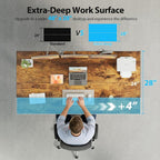 Agilestic Electric Standing Desk, 48 x 28 Inches Height Adjustable Desk - Image 3