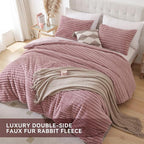 Smoofy Fluffy Queen Comforter Set 3 Pieces - Image 4