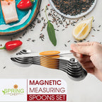 Spring Chef Stainless Steel Magnetic Measuring Spoons Set of 8 - Image 2