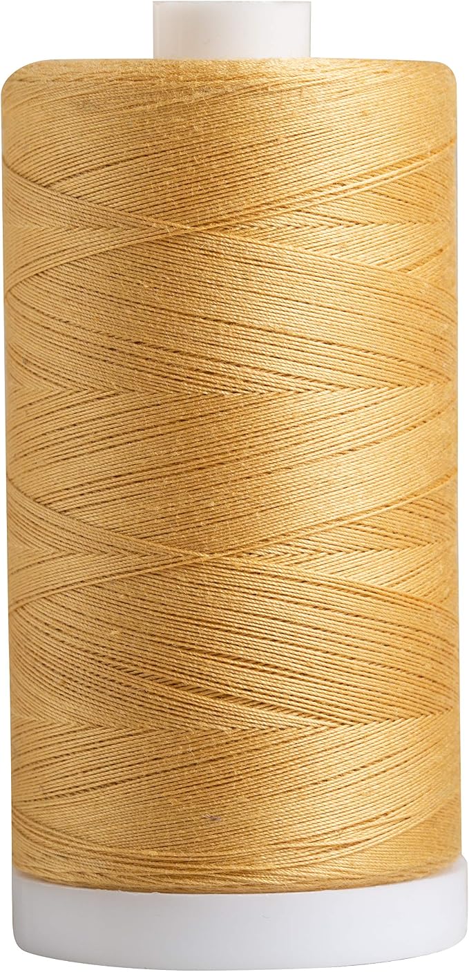 Connecting Threads Tea Dyed Natural 100% Cotton Thread Spool | Large 1200 yard by ConnectingThreads