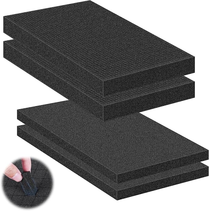 4 Pcs Pick and Pluck Foam Sheets 2 Size Polyurethane Pick Apart Foam Inserts by MYFAMIREA