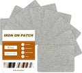 Iron on Patches, 8 Pieces Iron on Linen Patches, Fabric Patches by ForABetterHomeLife