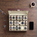 ProCase Watch Box Organizer, 18 Slot Watch Display Case - Image 2