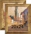 KTKDE 20x24 Picture Frame Set of 2, Ornate Vintage Poster Frames- 20 x 24 by KTKDE