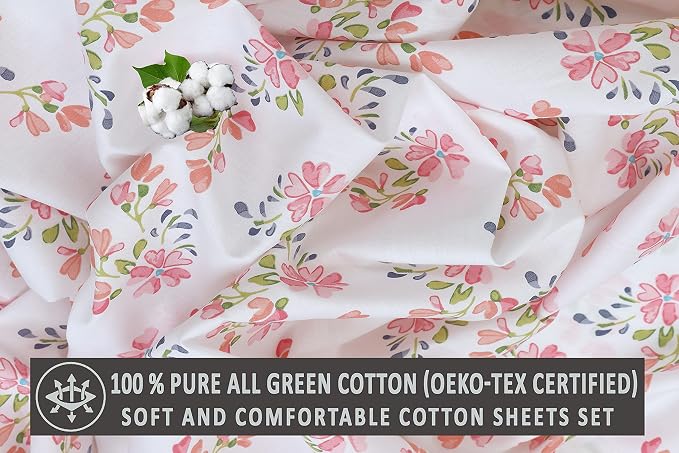 RUVANTI 100% Cotton Sheets – California King Percale Bedding, Cooling & - Image 9