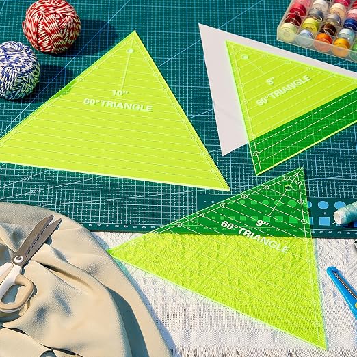 Kigley 3 Pcs 60 Degree Triangle Ruler - Image 6