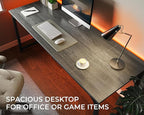 Huuger Computer Desk, 70 Inch Office Desk, Gaming Desk - Image 5