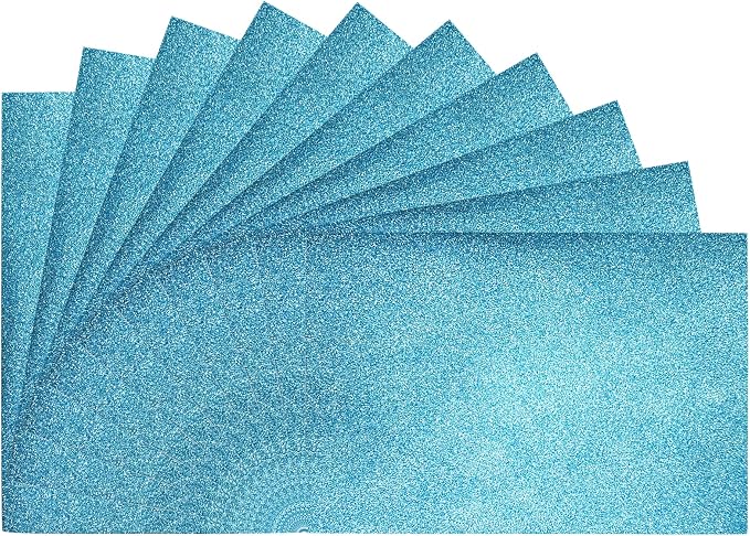 pson 10Pcs 7.8 x 11.8 Inch Shiny Self-Adhesive EVA Foam Sheets by Unknown