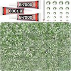 32000Pcs Light Green Rhinestones by Worthofbest