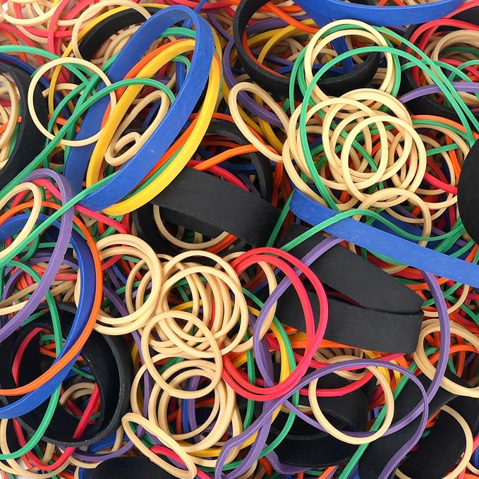 Rubber Bands Assorted Sizes Elastic Rubber Bands Office Supplies 0.5lbs | Heavy - Image 7