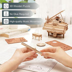 ROKR 3D Wooden Puzzles for Adults 223pcs Piano Model Kit 1:20 Scale Building - Image 3