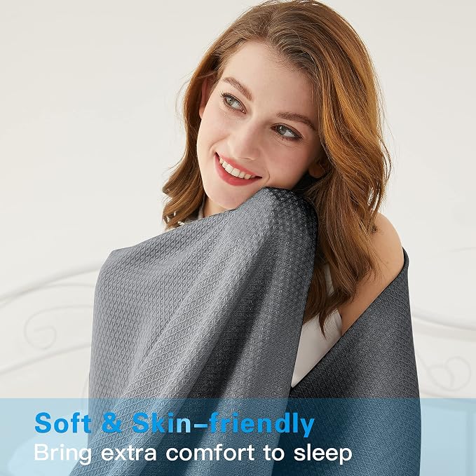 AmyHomie Cooling Blanket King Size, 100% Rayon Derived from Bamboo, Cool Summer - Image 5