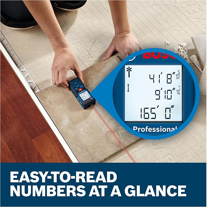 BOSCH GLM165-40 Blaze™ Pro 165 Ft. Laser Measure, Distance Measuring Laser - Image 7