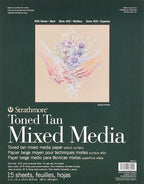 Strathmore Toned Mixed Media Paper Toned Tan 11"X14"-15 Sheets -62462211 by StrathmorePaper