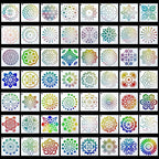 Augshy 56 Pack Mandala Stencils - Image 2