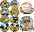 DOZEEZOP 8-Pack Diamond Art Coaster Kit by DOZEEZOP