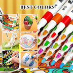 M&G 24 Colors Acrylic Paint Pens Markers Stocking Stuffers, Paint Pens - Image 5